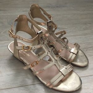 Kate spade gold sandals